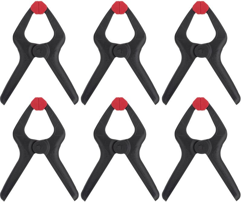 6 er Federzwinge 35 mm 3 kg Toolcraft 1611469 Spann-Weite (max.):35 mm Produktabmessung, Länge: 85 m