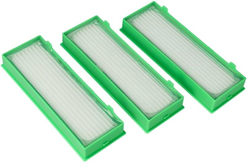 Filterset 3x Staubsaugerfilter kompatibel mit Vorwerk Kobold VR200, VR-200, VR300, VR-300 Staubsauger - hepa Filter Alle...