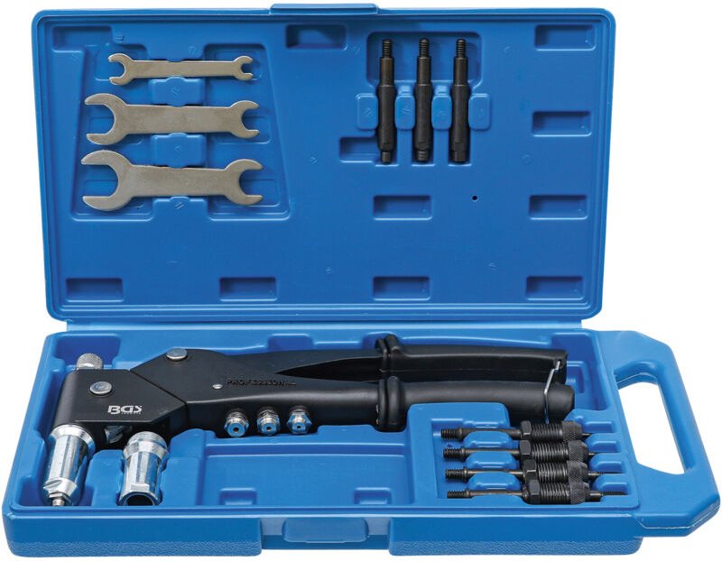 Bgs Technic - bgs Nietzangen-Satz für Standardnieten, Nietmuttern und Nietbolzen