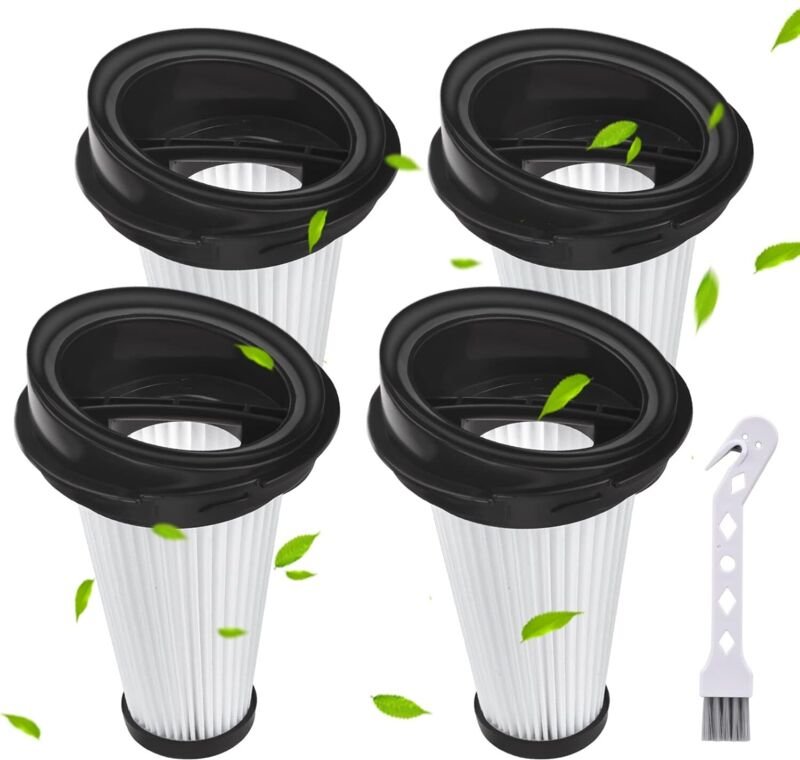 4 Stück Ersatzfilter für Grundig VCH9829 VCH9832 VCH9630 VCH9631 VCH9632 VCH9629 2 in 1 Akku-und Handstaubsauger,Hepa Fi...