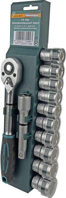 Brüder Mannesmann - Steckschlüsselsatz metrisch 1/2' (12.5 mm) M29111