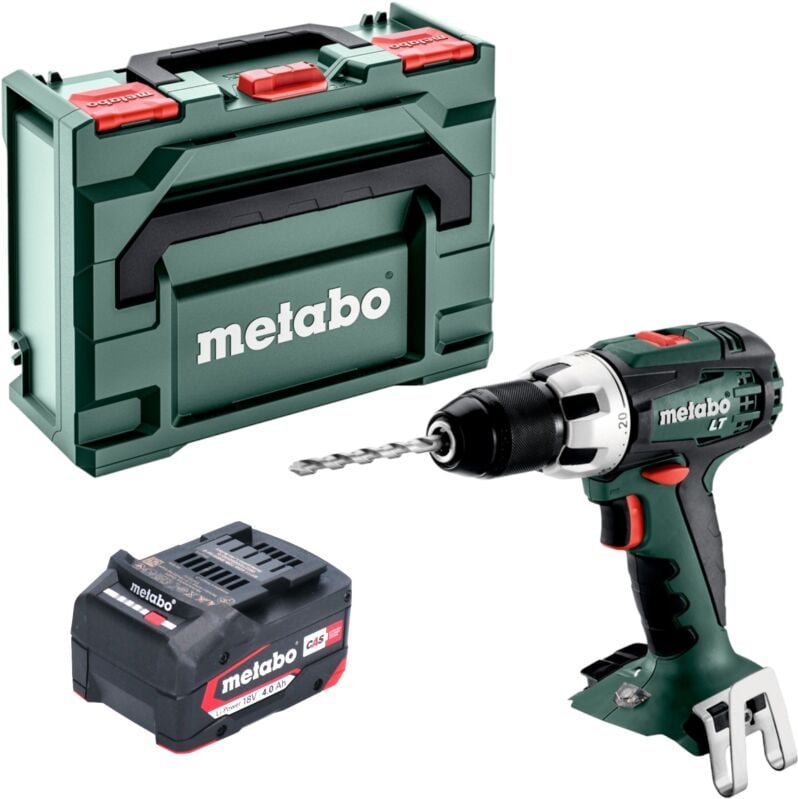 Metabo - bs 18 lt Akku Bohrschrauber 18 v 60 Nm + 1x Akku 4,0 Ah + x - ohne Ladegerät