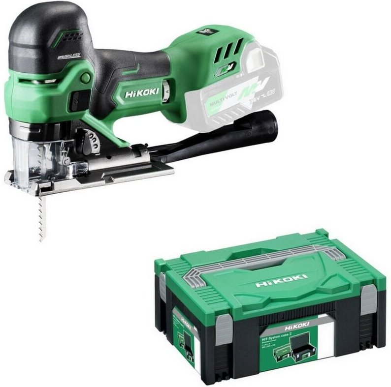 HiKoKi 36V Akku Stichsäge Sägeleistung 160mm Edelstahl Holz Kunststoff CJ36DBW2Z