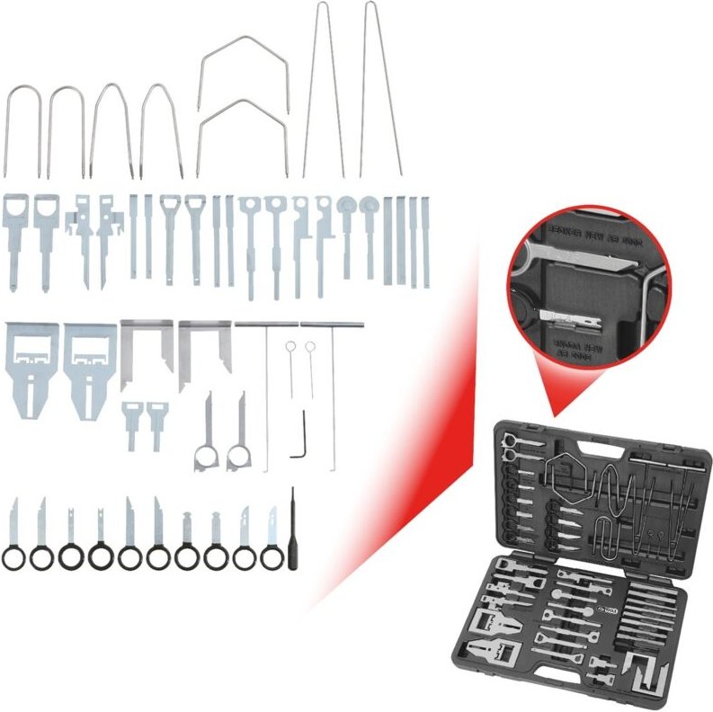 Radio-/Navigationssystem Demontage und Montage-Satz, 52-tlg