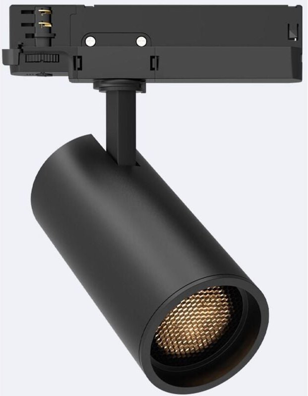 Efectoled - 3-Phasenstromschiene LED-Strahler 30W Fasano Blendfrei Dimmbar Schwarz 2700K Warmweiß
