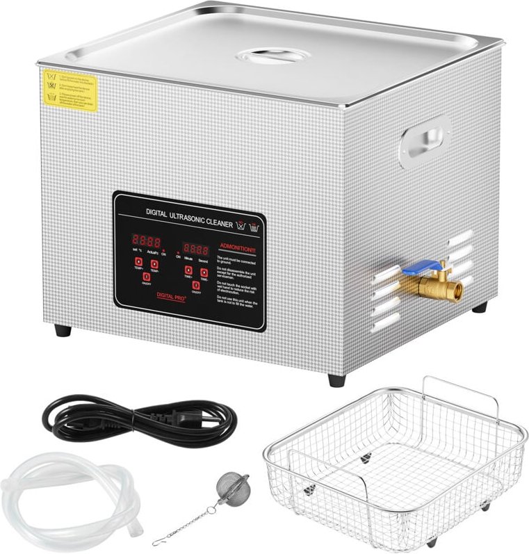 Thumbnail - 15L Ultraschallreiniger, 360 w mit Timer und Heizung, 40 kHz digitale Reinigungsmaschine für Schmuck, Uhren, Brillen, In...