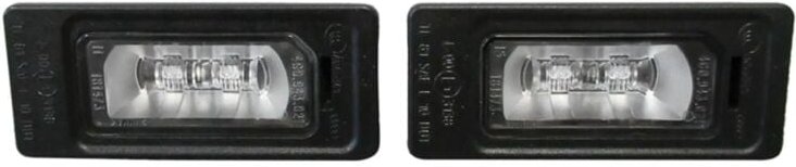 Tlily - 4G0943021 Auto Kennzeichenbeleuchtung Kennzeichenleuchte für Audi A4 A6 A5 Q5 4G