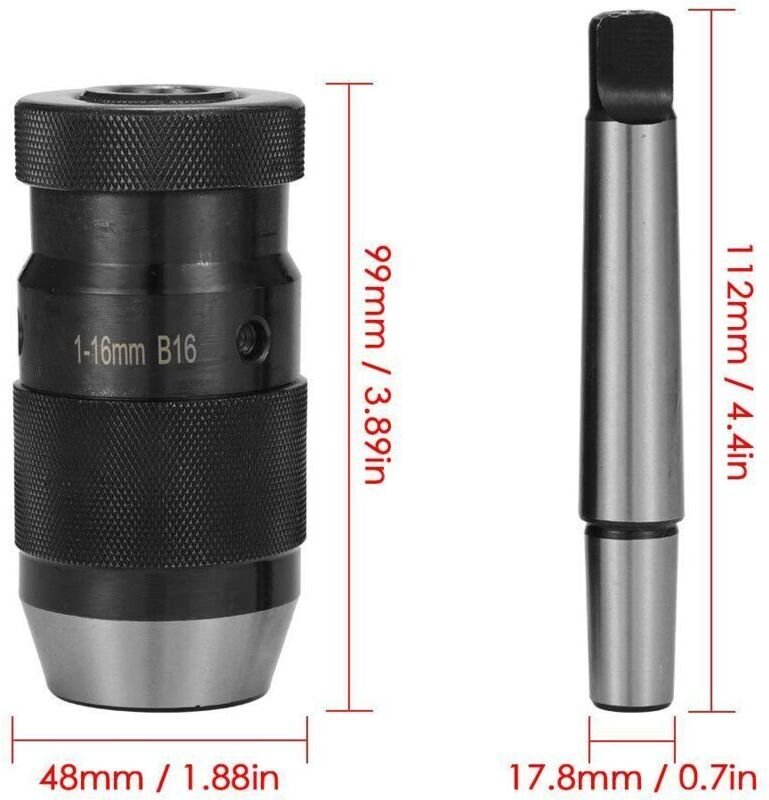 Gelenkstangen mit MT2-b16-Futter + 1-16 b16 selbstspannendes Futter, Mohs-Härtegrad 2