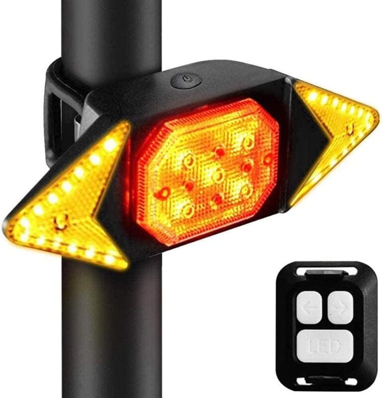 Fahrradblinker, 6 Beleuchtungsmodi, wasserdichtes LED-Fahrradlicht mit USB-Aufladung, passt auf jedes Rennrad, um die Si...