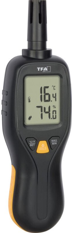 TFA Digitales Profi-Thermo-Hygrometer, schwarz
