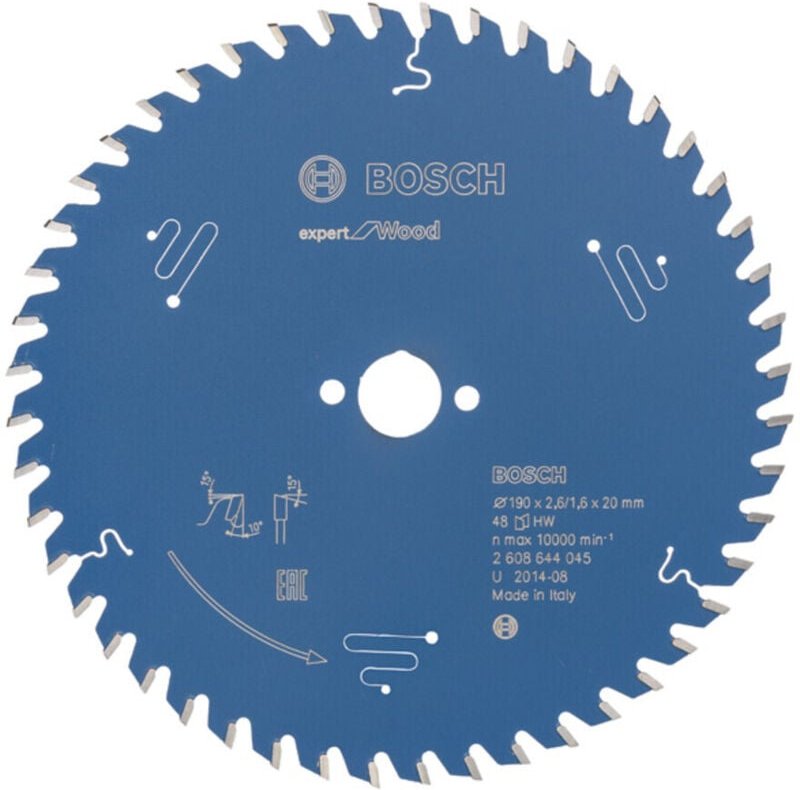 Kreissägeblatt Expert for Wood, 190 x 20 x 2,6 mm, 48 - Bosch