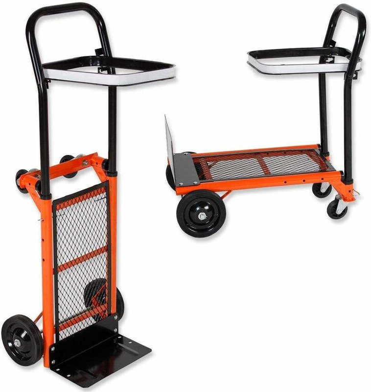 Varan Motors - HT4002 Universell einsetzbare Sackkarre Rollwagen Mülleimerkarre Belastung max.80KG