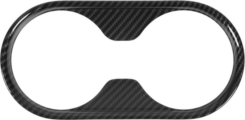 Ej.life - Carbon Faser Stil Tasse Halter Abdeckung Trim Auto Innen Zubehör Ersatz für Ford Ranger T6 P375 2015-2021