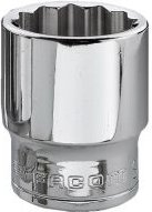 Steckschlüssel 3/8 12-Kant metrisch 19mm Facom J.19