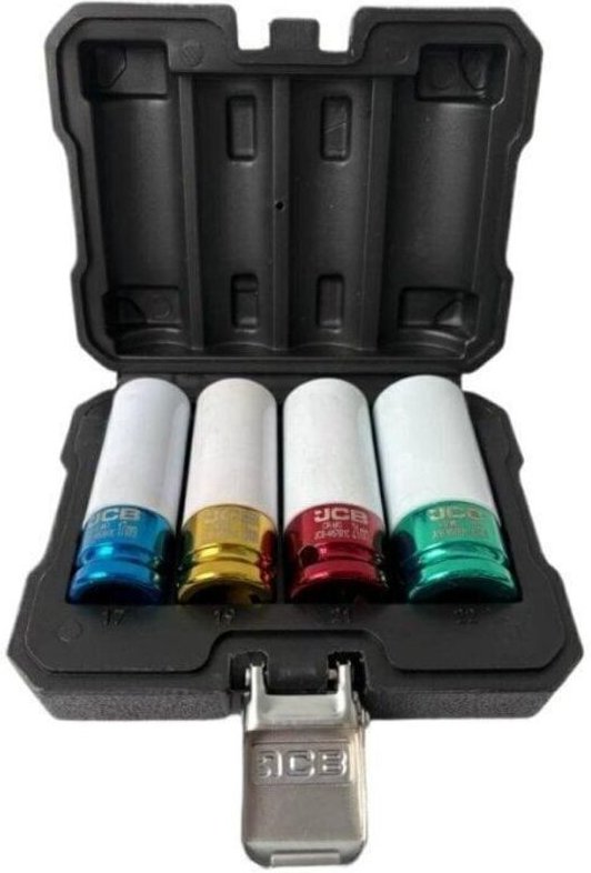 Steckschlüsselsatz jcb Größen 17 19 21 22 mm ergonomisch