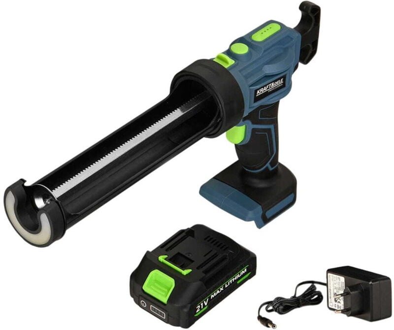 KRAFT&DELE Robuste Kartuschen pistole, 21V, 2500mAh, Akku, Kartuschenpresse, Ergonomische Kartuschenpistole
