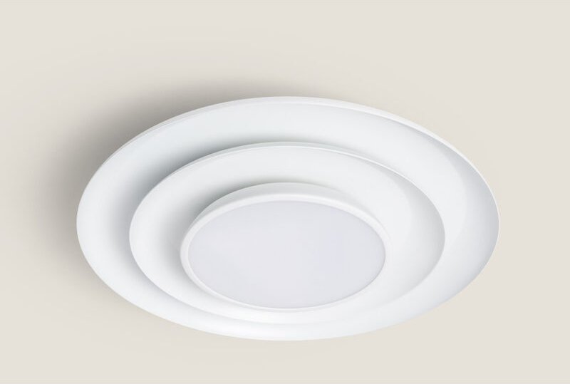 LED-Deckenleuchte 20W rund Metall Ø300 mm cct wählbar Telmor Weiß