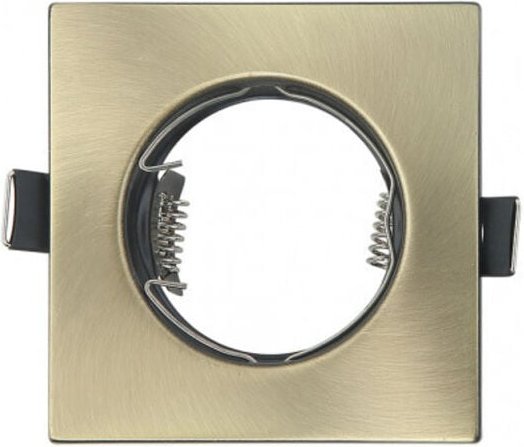 Fabrilamp - fab 14428FC14 Einbauleuchte Magura 1xgu10 Quadratisch Leder 2,5x8,2x8,2 Cm Schneiden 7 Lampenfassungen Inklu...