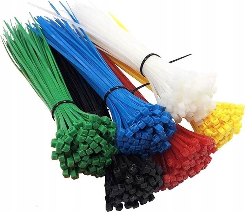 Kabelbinder-Set farbig, 600-tlg.