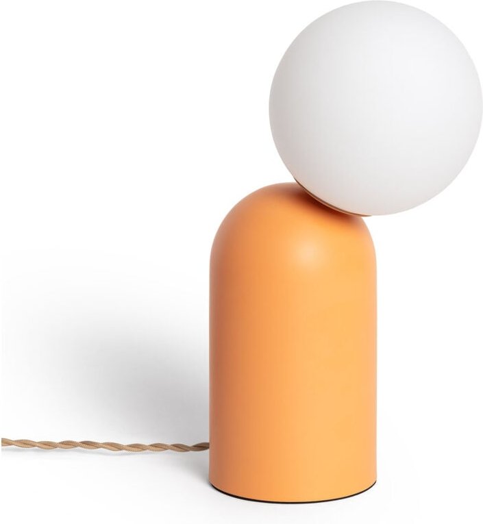 Efectoled - Tischlampe Metall Society Lachsmatt