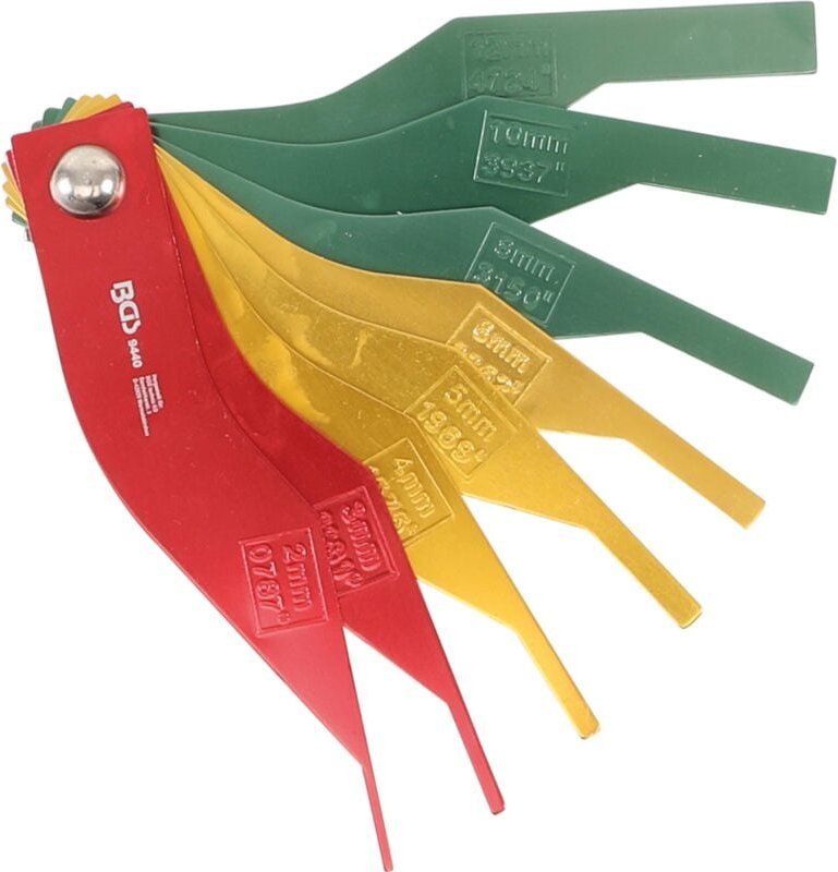 Bgs Technic - Bremsbelag-Verschleißlehren-Satz Aluminium 8-tlg.