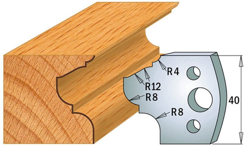 690.089 PAAR SP 40x4mm PROFILMESSER R8/8/12/4mm