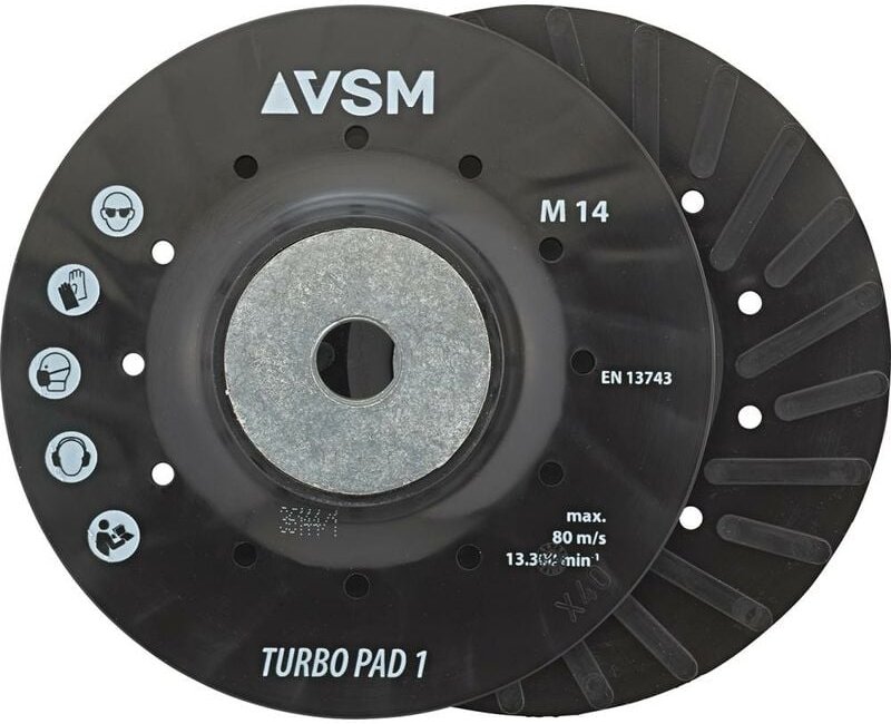 Stützteller gerippt M14 125mm VSM