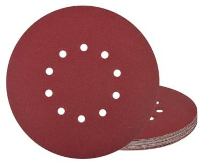 225 mm Schleifscheiben Körnung 40-10 mit Absauglöchern - Für Giraffen-, Gips- und Langarmschleifer (15er Pack)
