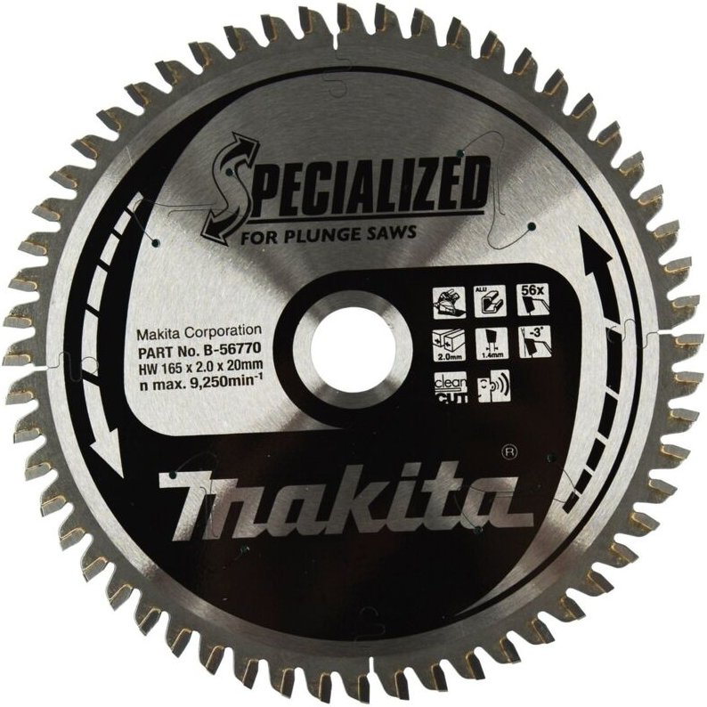 Specialized Sägeblatt 165x20x56Z (B-56770) - Makita