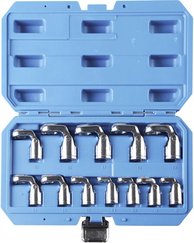 7GOR12 Offener Ringschlüssel 12teilig Schlüsselweite (Metrisch) 8 - 19 mm Schlüsselweite (Zo - Kunzer