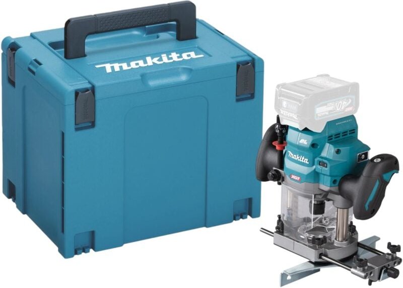 Makita - rp 001 GZ01 Akku Oberfräse 40 v max. 12 mm Brushless + Makpac - ohne Akku, ohne Ladegerät