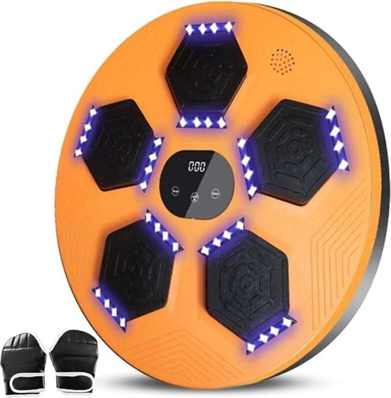 Bluetooth Musik Boxen Maschine, Elektronische Boxmaschine, Indoor Boxgerät mit Musik, Wand Elektronische Music Boxing Tr...