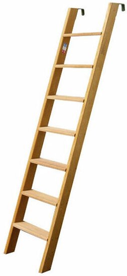 Leiter 2,50m zur Weinlese mit Haken und rutschfeste 9cm tiefe Stufen - VEND250