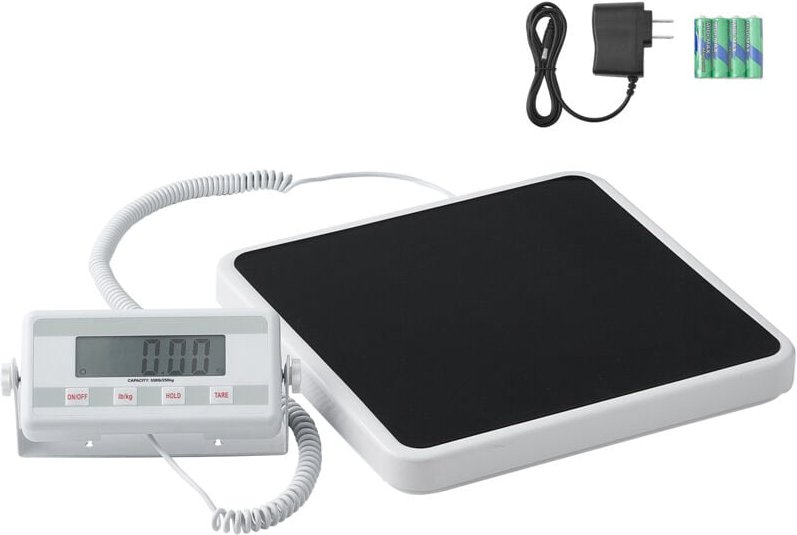 Mophorn - Tragbare medizinische Waage, 550 Pfund Tragkraft, moderne digitale Arztwaage für genaues Wiegen, Anti-Rutsch-M...