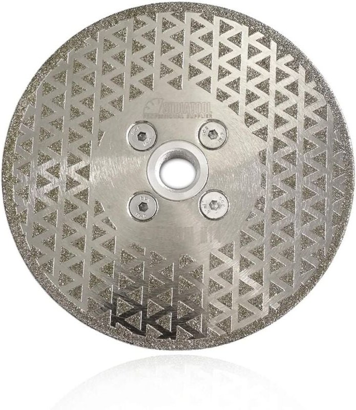 Thumbnail - Memkey - 125 mm Diamantscheibe, doppelseitig galvanisiertes Sägeblatt zum Schneiden und Schleifen von Stein, Granit, Mar...