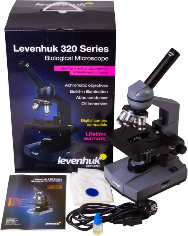 Biologisch-monokulares Mikroskop Levenhuk 320 BASE