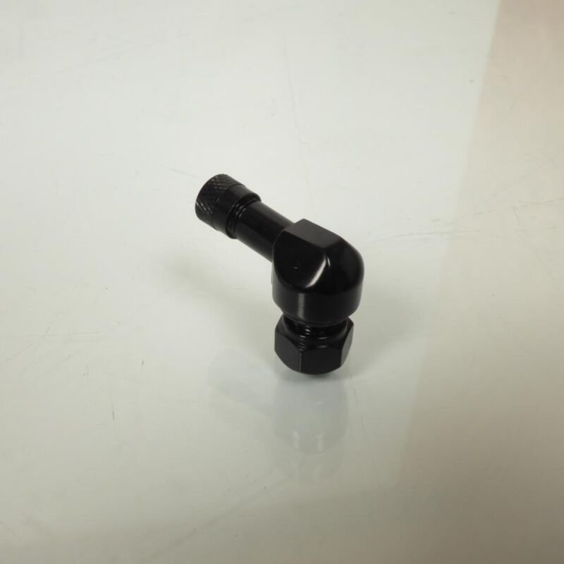 abgewinkeltes Ventil tv25al Ø8.3mm aus schwarzem Alu für