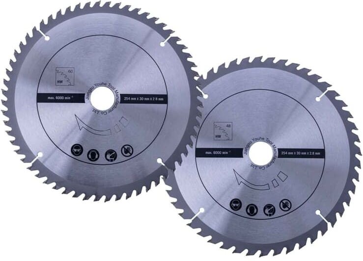 Thumbnail - 2-teiliges Sägeblatt Set, 254 mm - Scheppach