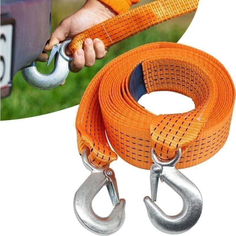 Hochleistungs-Abschleppseil (5 Tonnen), XU, Notfallausrüstung fürs Auto, 5 Tonnen verstärktes und verbreitertes Abschlep...