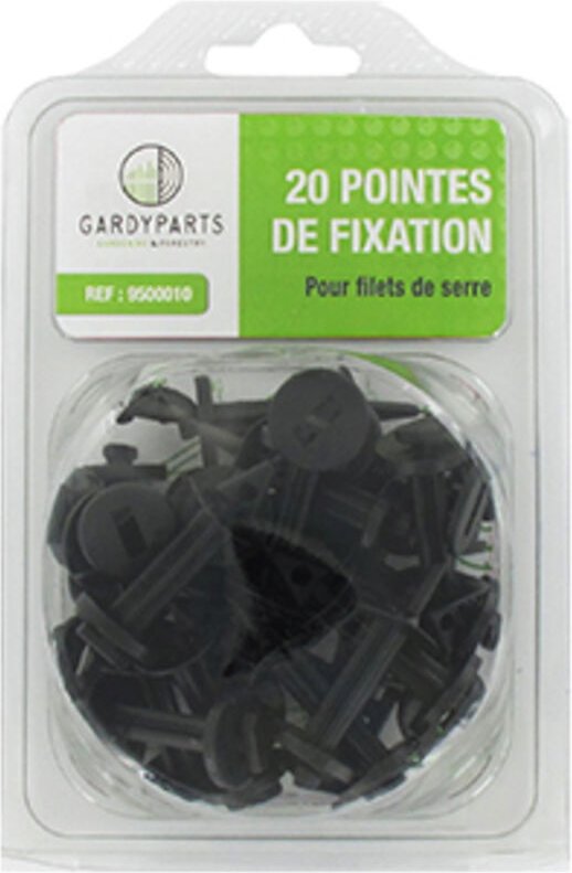 Set aus 20 universellen Befestigungspitzen für Gewächshausrahmen