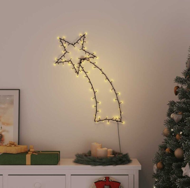 Weihnachtsbeleuchtung Sternschnuppen-Silhouette 115 LEDs Vidaxl