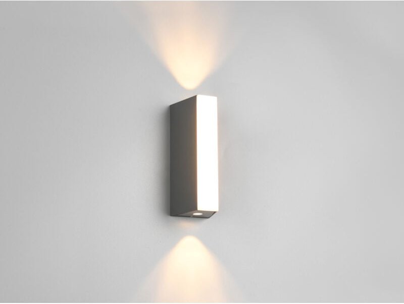 Trio Leuchten - Kleine led Außenwandleuchte marne Up and Down IP65, Höhe 16cm