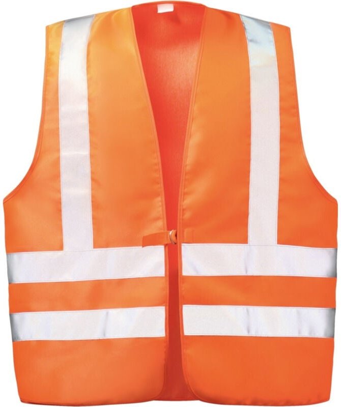 Wicatex Warnweste, bw-mg, en 20471, orange, Gr. l