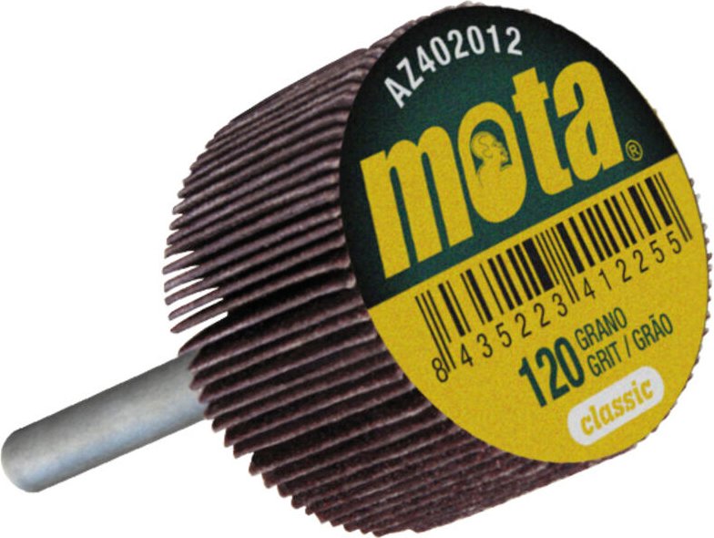 MOTA Lamellenbürste mit Schaft 40 x 20 x 6 mm, Körnung 50 AZ42005