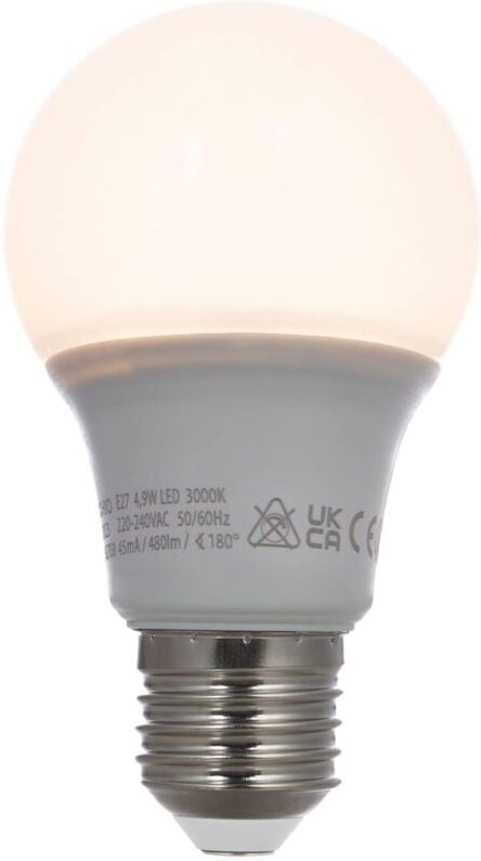 Arcchio - LED-Leuchtmittel E27 A60 4,9W opal 3.000K 480 lm