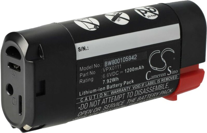Vhbw - Akku kompatibel mit Black & Decker VPX1101, VPX1101X, VPX1212, VPX1201, VPX1301, VPX1212X Werkzeug (1200 mAh, Li-...