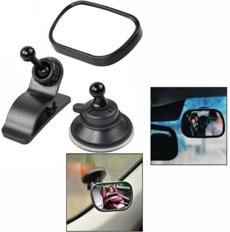 Auto-Innenspiegel für Babysicherheit, Rücksitzspiegel für Babys, verstellbarer Überwachungsspiegel mit Saugnapf und Clip...