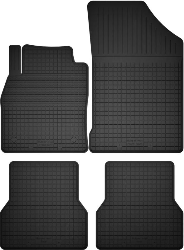 Gummifußmatten, 4er-Set, universell passend für: Volkswagen ID.3 Schrägheck (ab 2019)