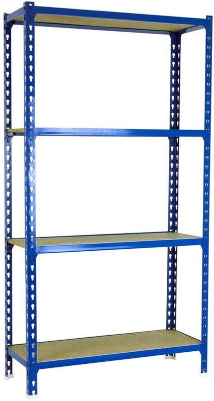 Simonrack Leichte Regale blau Holz 4 Metallregale