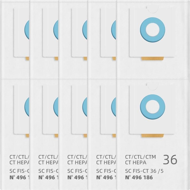 Staubsaugerbeutel 496186 für Festool Selfclean ct 36 / ctm 36 e/ctl 36 e cleantec Serie Mobilstaubsauger Großraum-Filter...